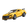 thumbnail image 4 of Coche de juguete a escala 1:36, modelo de metal fundido a presión, pequeño, coleccionable, decorativo o para exhibición. Amarillo, 4 of 9
