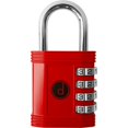 thumbnail image 1 of Candado Cerradura de combinación de 4 dígitos - para gimnasio, escuela, casillero, puerta exterior, cobertizo, cerca y almacenamiento - Metal resistente a la intemperie - Sin llave, fácil de configura, 1 of 7