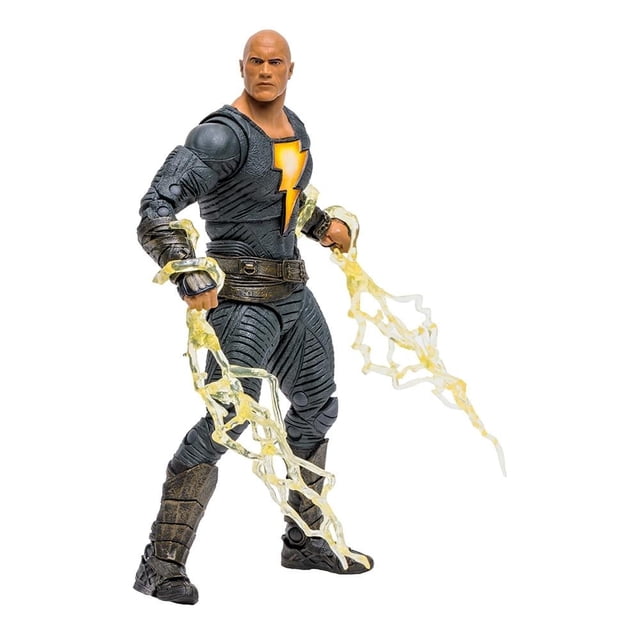 Figura DC Black Adam McFarlane Toys Bandai 7 Pulgadas, 4 Accesorios, Edición Especial