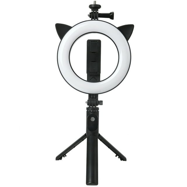 Wireless Buetooth Selfie Stick,Selfie Stick with Cat Mini Selfie Stick LED Light Selfie Stick Best in its Class