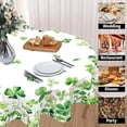 thumbnail image 4 of St Patricks Day Tablecloth Round 70 Inch Green Shamrock Table Cloth Farmhouse St Patrick''s Day Table Cover for Kitchen Dinner Room Holiday Party Indoor Outdoor Home St Patricks Day Decor, 4 of 6