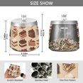 thumbnail image 2 of Yayeee Ashtray with Lid for Cigarette Smokeless Stainless Steel Home Ash Holder, Brown Cakes, 2 of 7