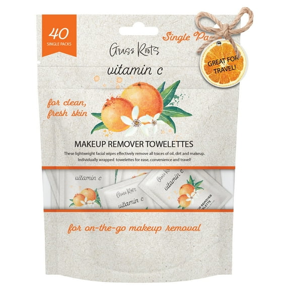 Makeup Remover Wipes Single Individually Wrapped Cleanse Remove Makeup 40 Count Makeup Wipes