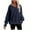 Blue winter tops, variant on clear Holiday Usmixi Womens Sweatshirt Winter Oversized Sweatshirt for Women Casual Solid V Neck Long Sleeve Pullover Tops Side Slit Irregular Hem Cozy Fleece Sweatshirts Big Saving