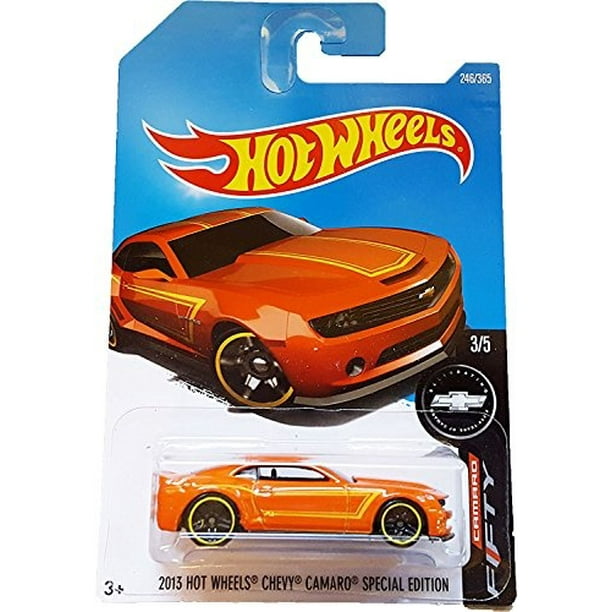 Hot Wheels 17 Camaro Fifty 13 Hot Wheels Chevy Camaro Special Edition 246 365 Orange Walmart Com Walmart Com