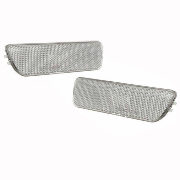 2X White Car Front Bumper Light Side Marker Turn Signal Light Lamp for VW