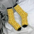 thumbnail image 5 of Bingfone Compression Socks for Women and Men Long Socks for Running Athletic Cycling Nurse- Fast Food 1, 5 of 6