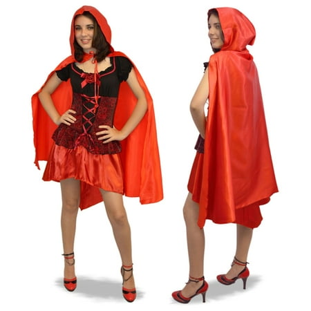 Little Red Riding Hood Satin Cape