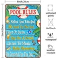 thumbnail image 2 of Lake Rules Tin Sign Cave Pool Country Lake House Farmhouse Cabin Beach Bar Wall Decor Sign 12x8 Inches, 2 of 5