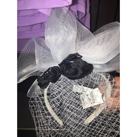 disney parks exclusive haunted mansion bride's veil black rose headband new w tag