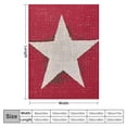 thumbnail image 4 of Orinice Flag Star Red Warm Lightweight Blanket Soft Fleece Blankets All Seasons for Bed Couch Sofa Decor Gifts 40x50in, 4 of 6
