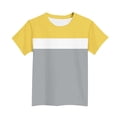 thumbnail image 4 of T-Shirt pour Enfants, Manches Courtes à Col Rond avec Motif Imprimé, Haut de Sport Décontracté pour Garçons et Filles 2-13 Ans, 4 of 6