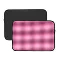 thumbnail image 3 of Bingfone Pink Gingham Laptop Sleeve Case 13 Inch, 360° Protective Computer Carrying Bag, 3 of 9