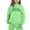 AGJQ#117 Green, variant on Baby Girl Outfits Hoodies Letter Print Sweatshirt Stylish And Everyday Wear Casual Loose Fit Outdoor Daily Wear Size 3 Y-4 Y