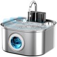 thumbnail image 1 of Fuente de agua inalámbrica para mascotas Lawfery de acero inoxidable 3,2 L, 1 of 7
