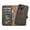 Dark Brown, variant on Personalized iPhone 13 Mini Compatible Detachable Full Grain Leather Wallet Case with Kickstand Feature