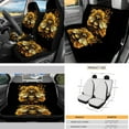 thumbnail image 3 of Yuyamidu Bee Car Seat Covers and Steering Wheel Cover Seat Belt Covers Sunflower Car Windshield Sun Shade Handbrake Sets Rear View Mirror Cover Cup Coasters Key Chain 16 PCS Auto Accessories, 3 of 7