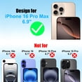 thumbnail image 3 of UZWZW Privacy Screen Protector for iPhone 16 Pro Max, 4 pack, 3 of 9