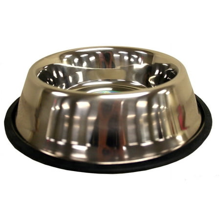 UPC: 0874538000579 | Non-Tip Stainless Steel Bowl 32 oz