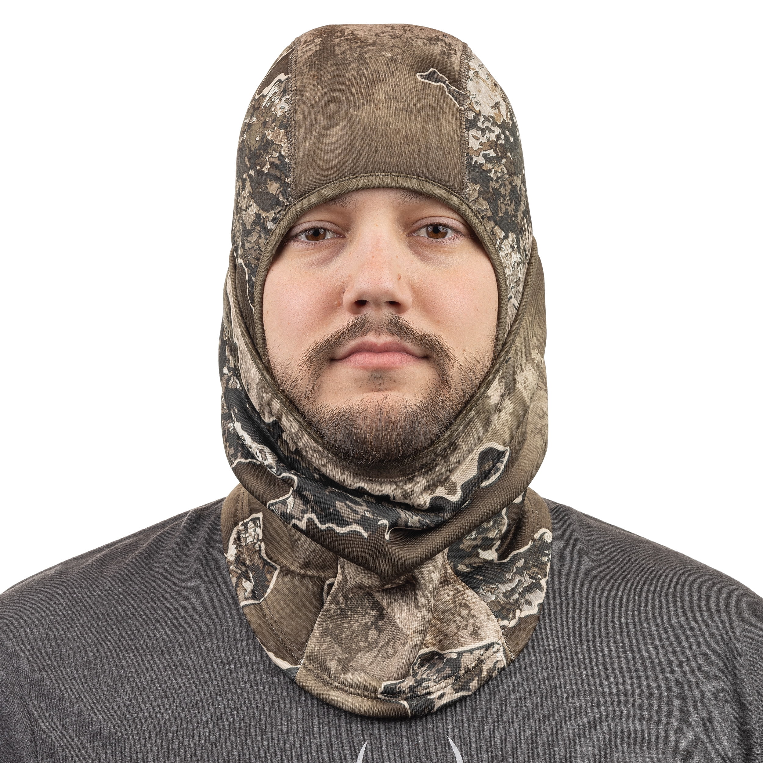 Huntworth Men's Renegade Midweight 4-in-1 Adjustable Balaclava – RealTree Excape® Camo