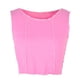 thumbnail image 5 of Cuello redondo Crop Top versátil sin mangas transpirable Racer Back Tank Tops para mujeres niñas, 5 of 8