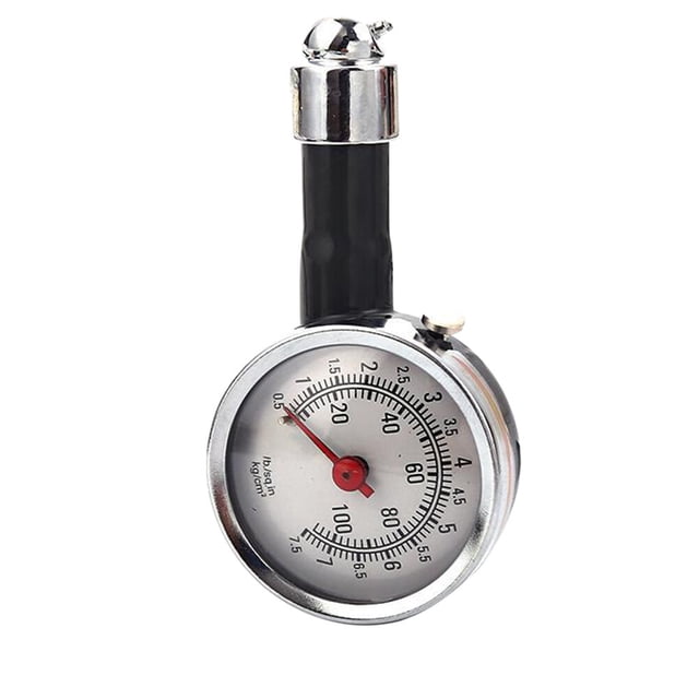 EeaseMX Medidor de presión de neumáticos mecánico, indicador de presión de neumáticos de 0,5 a 7,5 libras para automóviles, camiones y motocicletas.