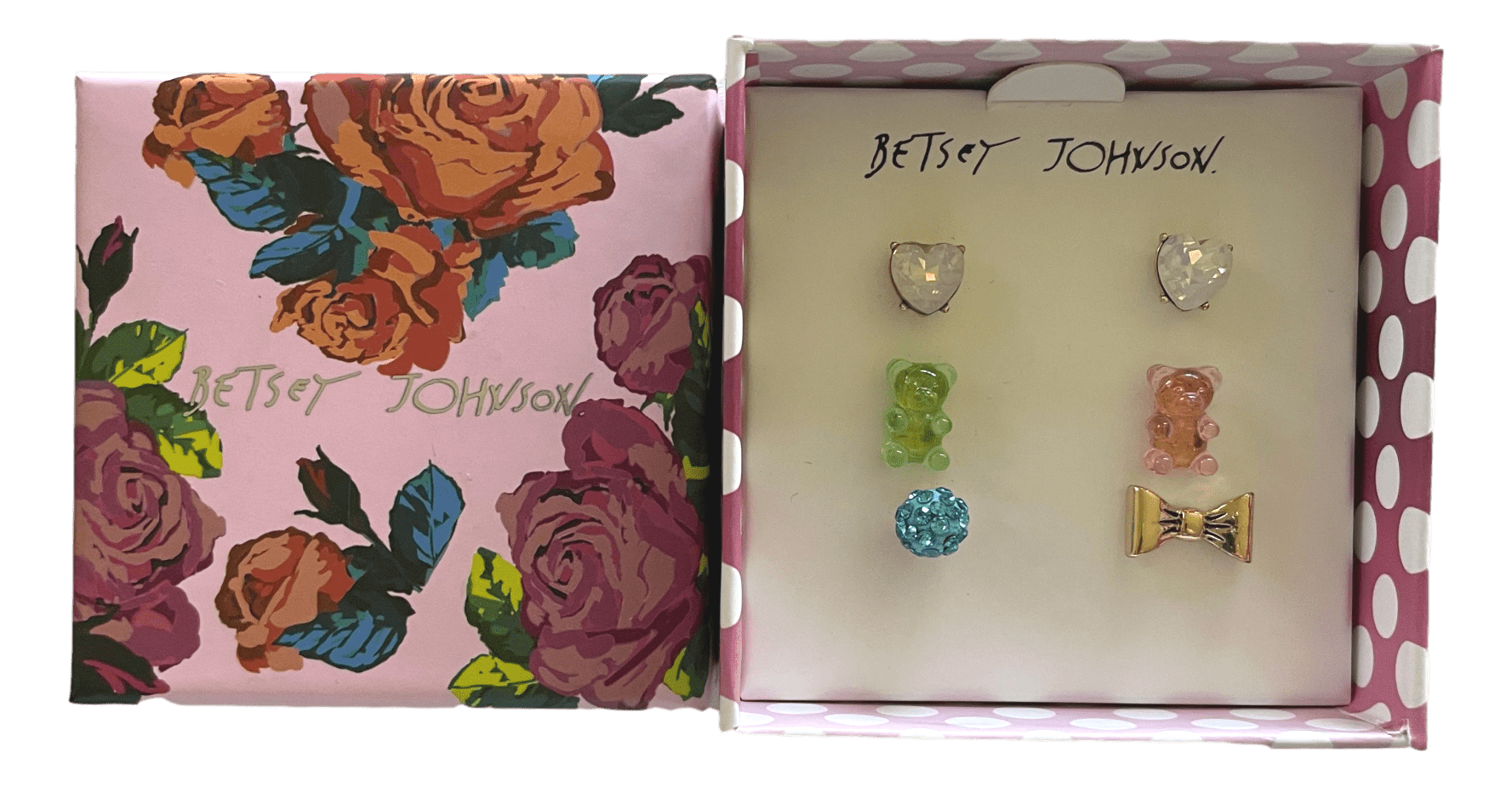 Betsey Johnson Gummy Bear Mismatch Stud 