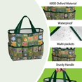 thumbnail image 4 of Garden Tool Bag,Pioneer Flower Floral Print Pattern Garden Tool Organizer,Garden Gifts,Waterproof Multi-Pocket Garden Tool Storage 11.8x5.5x11.4 Inch(Tools NOT Included), 4 of 6