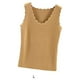 thumbnail image 5 of Sonducket Ropa interior térmica para mujer, chaleco sin costuras para Otoño Invierno, hogar, escuela, capa básica, Tops cálidos, ropa Camisetas sin mangas Caqui, 5 of 6