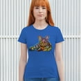 thumbnail image 3 of Tee Hunt Dean Russo Cute Cat T-Shirt First We Steal Your Heart Pet Women's T-Shirt Tee, Blue, XX-Large, 3 of 5
