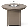 thumbnail image 6 of WestinTrends Helios 47" Modern Outdoor Patio Propane Round Counter Height Fire Pit Table (Rocks Not Included), Weathered Wood, 6 of 14