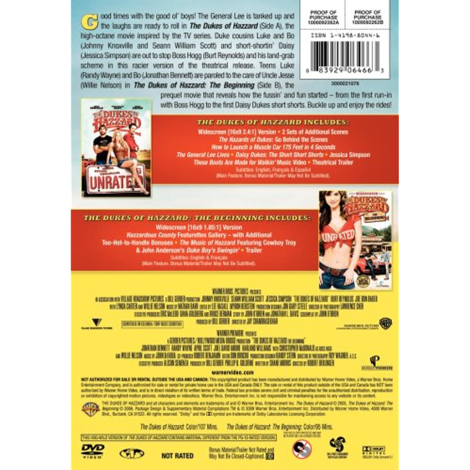 The Dukes of Hazzard Film Collection (DVD), Warner Home Video, Comedy - image 2 of 2
