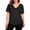 Black-C-60324aa, variant on L-5XL Cold Shoulder Plus Size Tunic Tops for Women USA Flag 250th Anniversary Shirt Hide Belly Tunic Tops for Women Blue XXXL