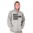 thumbnail image 5 of Best Husband Ever Trophy Hubby Gift Zip Hoodie Sweatshirt Men Brisco Brands S, 5 of 6