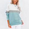 thumbnail image 1 of Hauts à Manches Longues pour Femmes Pull Mode Col Rond Blouses Colorées, 1 of 5