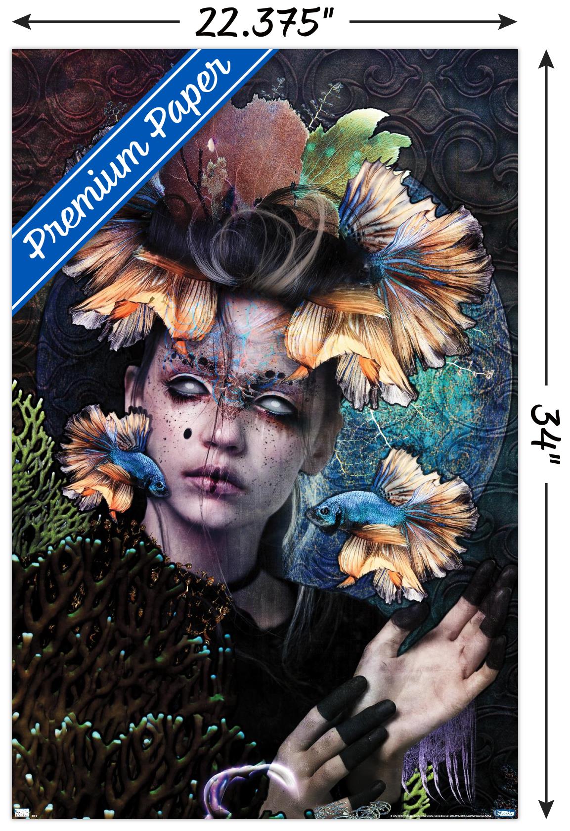 Jena DellaGrottaglia: Cosmic Zodiac - Pisces Wall Poster, 22.375" x 34"