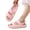 Pink, variant on Slippers For Women Cushioned Thick Sole Open Toe Lightweight Comfy Slides Shoes Shower Work Sandals Daily Wear Beige 36