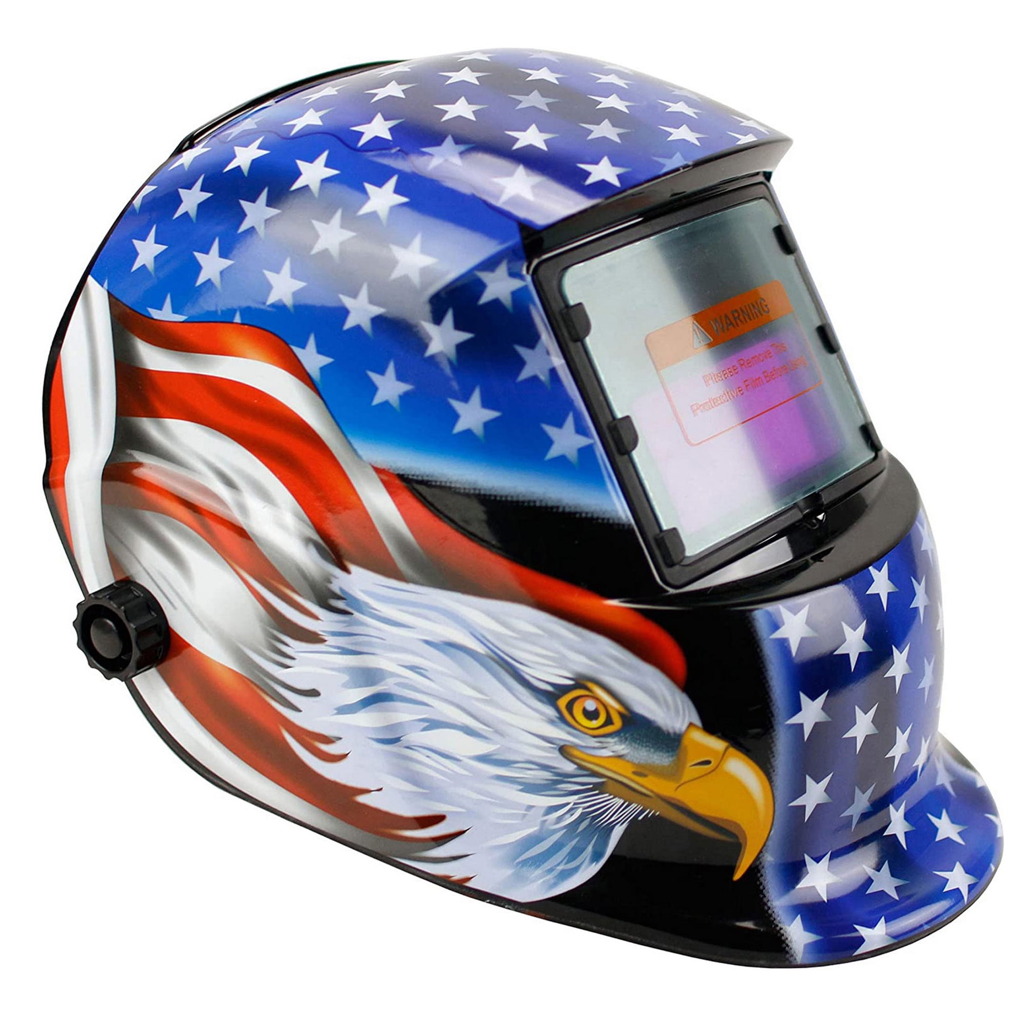 Solar Powered Welding Helmet Auto Darkening Hood with Adjustable Shade