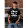 thumbnail image 3 of Crazy Uncle Family Relative Warning Men's Big & Tall Crewneck Graphic Tee Brisco Brands 2X, 3 of 5