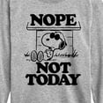 thumbnail image 3 of Peanuts - Joe Cool Nope Not Today - Toddler & Youth Long Sleeve Graphic T-Shirt, 3 of 6