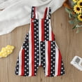 thumbnail image 2 of Splozh 4th Fourth of July Baby Girl Boy Outfit 12 18 24 Months 2T3T4T American Flag Print Overalls Shorts Pocket Suspender Romper Clothes,Blue,12-18 Months, 2 of 8