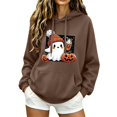 thumbnail image 4 of Only Moment Brown Womens Hoodies Pumpkin Head Polyester Fall Winter Outfits 2026 Trendy Clothes 5XL, 4 of 4
