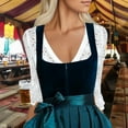 thumbnail image 2 of Women's Oktoberfest Dirndl Lace Trim Top Stylish And Comfortable Layering Option Sports Blouse for Women Full Sleeve Tops for Women Womens Long Sleeve Colla Shirts Women Button down Shirts Ladies, 2 of 6