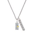 thumbnail image 1 of Delight Jewelry Silvertone Smile with Smiley Face Rectangle Silvertone Always My Mother Bar Charm Necklace, 23", 1 of 4