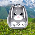 thumbnail image 4 of Bolsa de transporte para gatos, bolsa de transporte transpirable para mascotas, gancho elástico, suministros creativos para mascotas JShteea Libre de BPA, 4 of 6