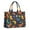 DarkBlue Cartoon Dinosaurs-1, variant on Large Capacity Tote Bag,DarkBlue Cartoon Dinosaurs Pattern Handbag Fashion Luxury Tote Bag,15.7"x13"x 5.1" Inches,Laptop Compatible