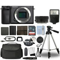 Sony Alpha a6400 Mirrorless 4K Digital Camera & 16-50mm Lens Black   32GB Bundle