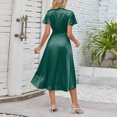 thumbnail image 4 of Gibobby Vestido Casual para Mujer Vestido suelto elegante suelto con cuello en V sin mangas informal a la moda de verano para mujer(Verde,XL), 4 of 5