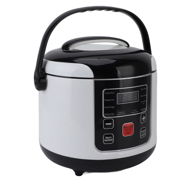 Portable Mini Rice Cooker, 24H Reservation Car Rice Cooker 2L Insulation Function Safe 12V with Inner Pot for Travel for Soup