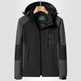 thumbnail image 2 of Vedolay Men Jackets for Winter Fashion Casual Autumn Thick Hooded Jacket Black,5XL, 2 of 5